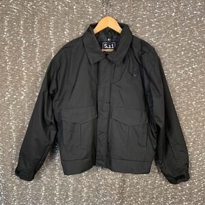 5.11 Tactical 4-in-1 Patrol Jacket Black Full Zip Utility Duty Men's Medium